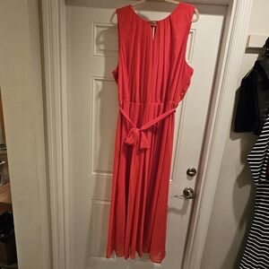 Red Lane Bryant Maxi Dress sz 24